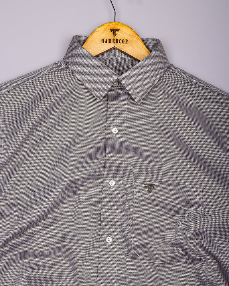 Cinnamon Brown Dobby Texture Premium Giza Shirt