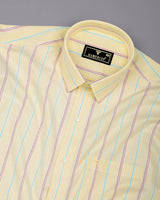 Harvest Yellow Stripe Oxford Cotton Shirt