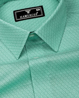 Sorin Green Printed Cotton Shirt