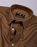 Prescot Brown Premium Cotton Giza Shirt