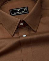 Prescot Brown Premium Cotton Giza Shirt
