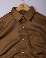 Prescot Brown Premium Cotton Giza Shirt