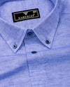 Calrix Sky Blue Linen Cotton Shirt