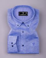 Calrix Sky Blue Linen Cotton Shirt