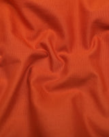 Libra Orange Solid Linen Cotton Shirt Style Kurta