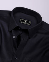 Vexor Black Dobby Stripe Premium Giza Shirt