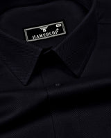 Vexor Black Dobby Stripe Premium Giza Shirt
