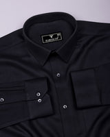 Vexor Black Dobby Stripe Premium Giza Shirt