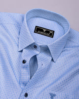 Elin Blue Small Check Premium Giza Shirt