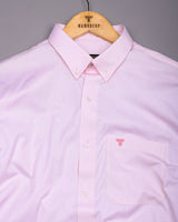 Roselin Pink Oxford Cotton Plain Formal Shirt