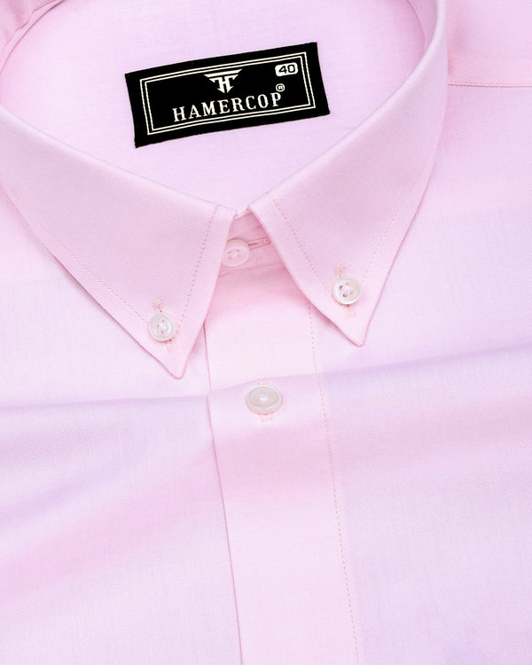 Roselin Pink Oxford Cotton Plain Formal Shirt