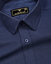Prescot NavyBlue Premium Cotton Giza Shirt