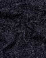 Phantom Black Herringbone Stripe Plaid Flannel Shirt