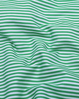 Emerald Green With White Stripe Cotton Shirt