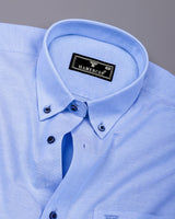 Auren Sky Blue Oxford Cotton Formal Shirt