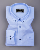 Auren Sky Blue Oxford Cotton Formal Shirt