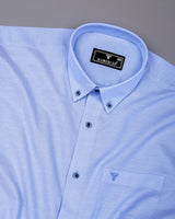 Auren Sky Blue Oxford Cotton Formal Shirt