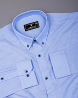 Auren Sky Blue Oxford Cotton Formal Shirt