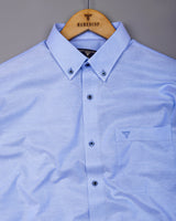 Auren Sky Blue Oxford Cotton Formal Shirt
