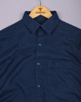 Brilliant Blue Plaid Flannel Cotton Shirt