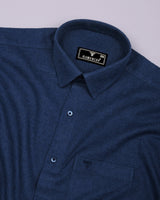 Brilliant Blue Plaid Flannel Cotton Shirt