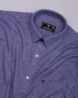 Cafrix Blue Dual-Tone Plaid Flannel Cotton Shirt