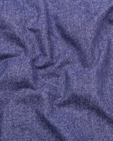 Cafrix Blue Dual-Tone Plaid Flannel Cotton Shirt