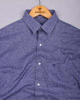 Cafrix Blue Dual-Tone Plaid Flannel Cotton Shirt