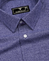 Cafrix Blue Dual-Tone Plaid Flannel Cotton Shirt