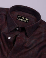 Nutella Brown Signature Jacquard Cotton Shirt
