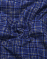 Rotary Blue With Cream Plaid Flannel Check Cotton Shirt
