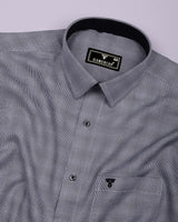 Gryson Black With White Houndstooth Premium Giza Shirt