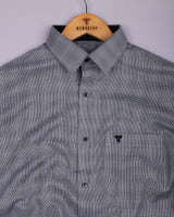 Gryson Black With White Houndstooth Premium Giza Shirt