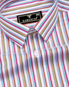 Vartone Multicolor Stripe Dobby Giza Shirt