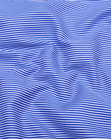 Darkblue With White Stripe Cotton Designer Shirt