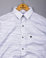 Griffin Gray With White Python Dobby Cotton Shirt