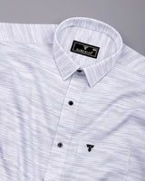 Griffin Gray With White Python Dobby Cotton Shirt