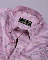 Piggy Pink Classic Jacquard Premium Giza Shirt