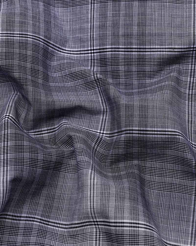 Liberty Black Check Designer Cotton Shirt