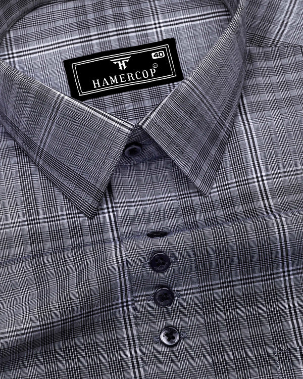 Liberty Black Check Designer Cotton Shirt