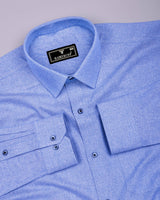 Flavyn Light Blue Two Shaded Plaid Flannel Shirt