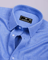 Flavyn Sky Blue Two Shaded Plaid Flannel Shirt