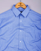 Flavyn Sky Blue Two Shaded Plaid Flannel Shirt