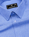 Flavyn Sky Blue Two Shaded Plaid Flannel Shirt
