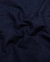 Knitron NavyBlue Plaid Flannel Solid Heavy Cotton Shirt