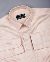 Cannoli Cream Check Premium Giza Shirt