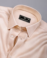 Cannoli Cream Check Premium Giza Shirt