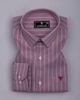 Cordovan Burgundy Houndstooth Dobby Premium Giza Shirt