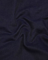 Lucca Charcoal Blue Plaid Flannel Cotton Shirt