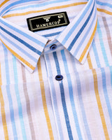 Tonevix Multicolor Stripe Linen Cotton Shirt